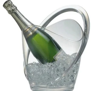 APS refrigeratore per vino/champagne 23 x 22 cm altezza: 275 cm MS cristallino 3 litri adatto per una bottiglia con manigl...