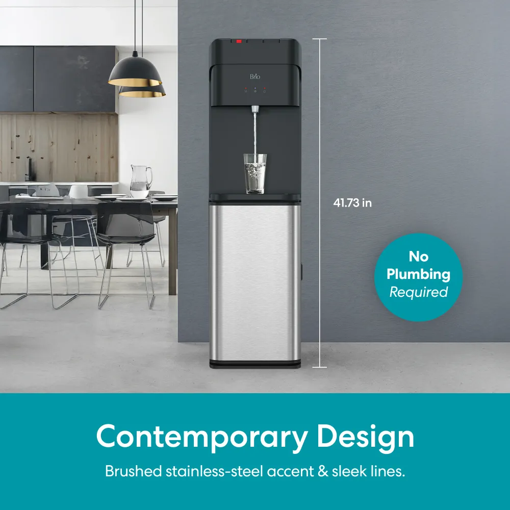 Brio 425 Acciaio inox Steel Bottom Load Tri Temperature Water Cooler