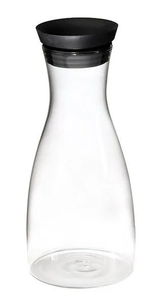Caraffa vetro APS Ø 95 cm altezza: 29 cm con coperchio acciaio inossidabile/silicone 1 litro 10766