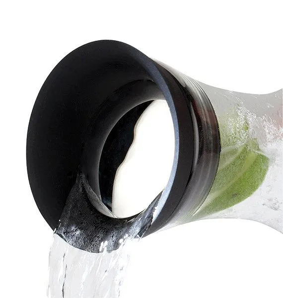 Caraffa vetro APS Ø 95 cm altezza: 29 cm con coperchio acciaio inossidabile/silicone 1 litro 10766