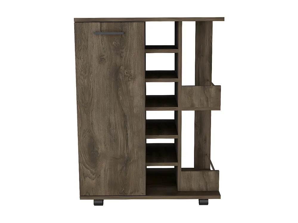 Carrello bar Andorra, con ruote e portabottiglie 82,1 cm L X 60 cm P X 37,7 cm P Bellota