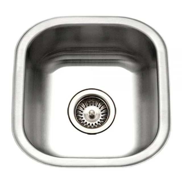 Houzer Club Series 17" Inossidabile Steel Undermount Bar/Prep Sink includes Basket Strainer & Bottom Grid