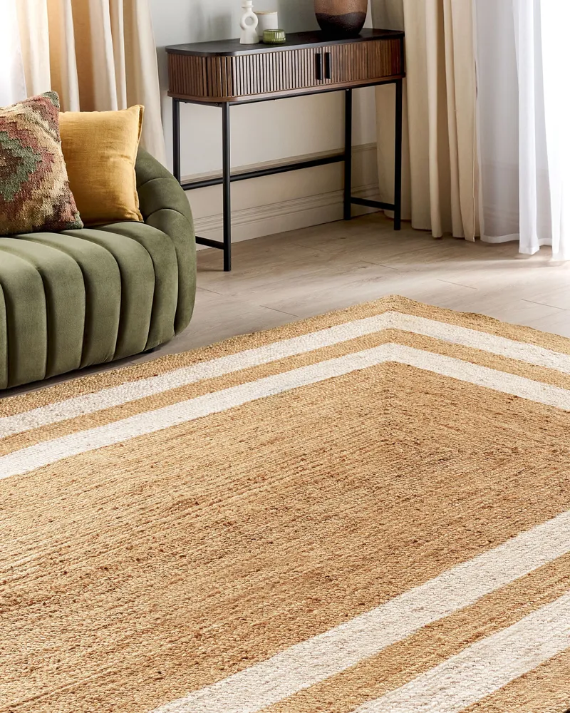 Jute Area Rug 160 x 230 cm Crema GEMEREK