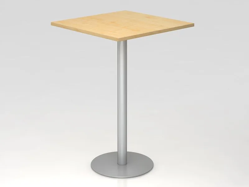 Tavolo da bar Hammerbacher 80x80cm acero/argento struttura: argento VSTH88/3/S