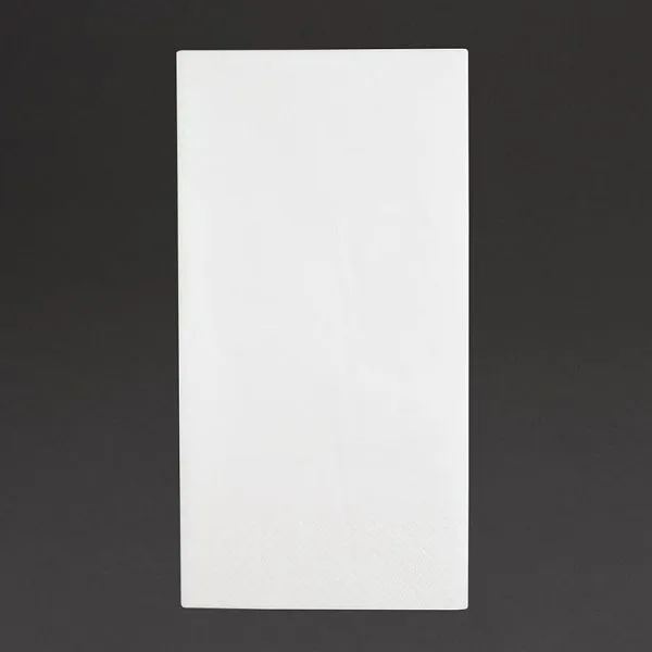 Tovaglioli da tavola riciclabili Fiesta 1/8 bianco 3 veli 40 cm (1000 pezzi) FE258