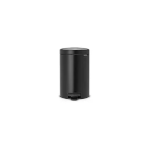 Brabantia Newicon, 12,0L Poubelle à pédale noir mat