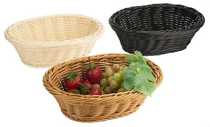 Cestino Contacto poliestere ovale 23 cm naturale 4787/240