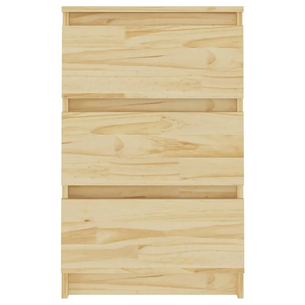 Comodino 40x29,5x64 cm Legno Massello di Pino