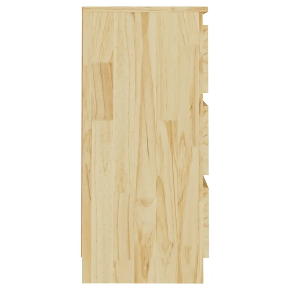 Comodino 40x29,5x64 cm Legno Massello di Pino
