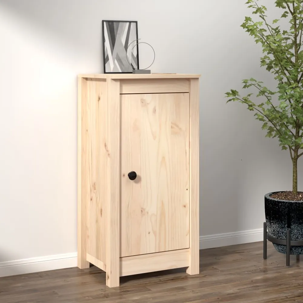 Credenza 39x35x80 cm Legno Massello di Pino