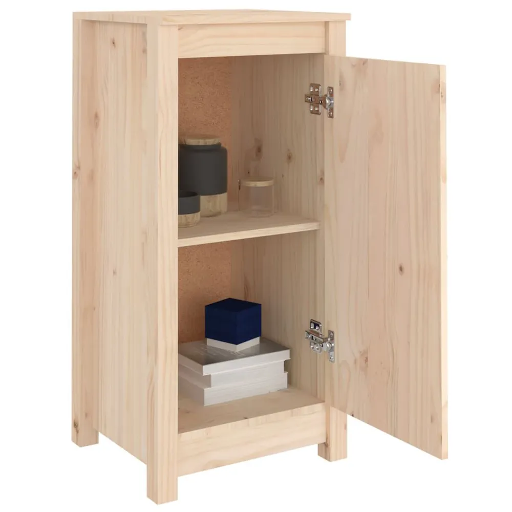 Credenza 39x35x80 cm Legno Massello di Pino