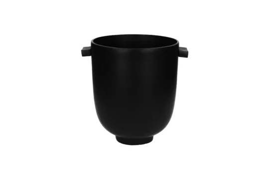 Lisa, secchiello per champagne alluminio nero Pomax - 24cm