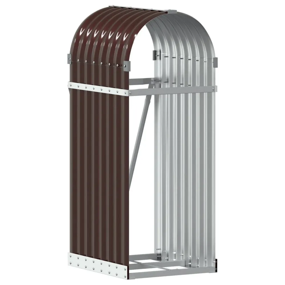 Portaceppi Marrone 40x45x100 cm Acciaio Zincato