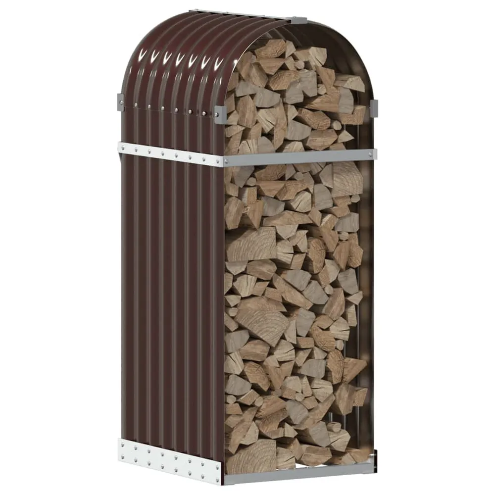 Portaceppi Marrone 40x45x100 cm Acciaio Zincato