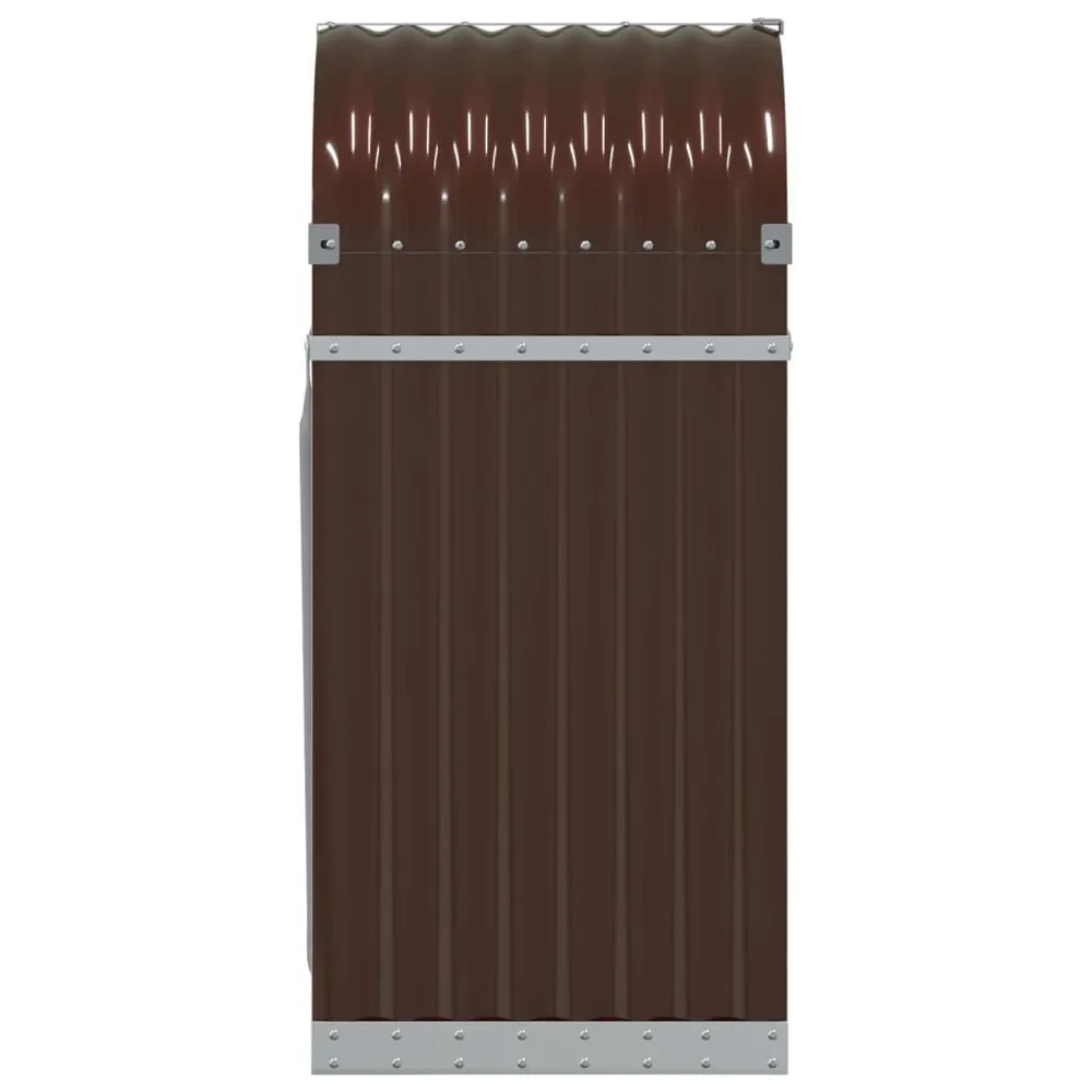 Portaceppi Marrone 40x45x100 cm Acciaio Zincato