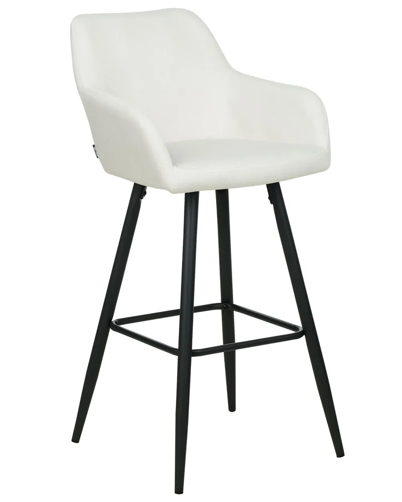 Sgabello da bar Set di 2 Velluto Bianco unto CASMALIA