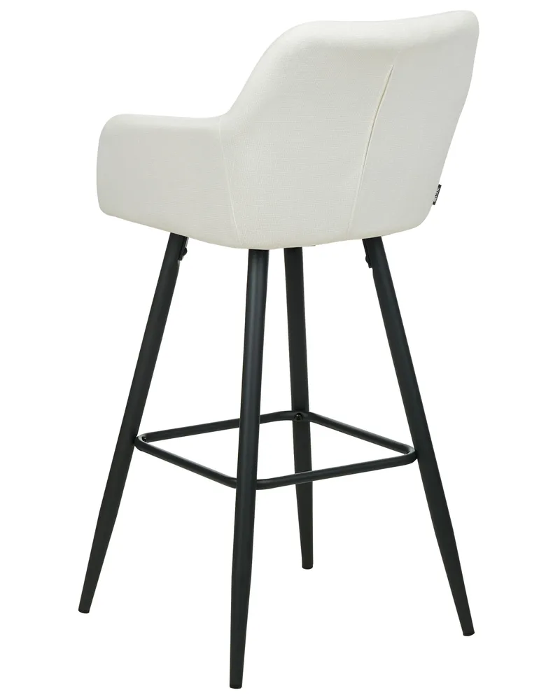 Sgabello da bar Set di 2 Velluto Bianco unto CASMALIA