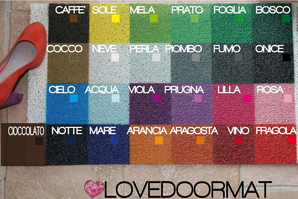 Zerbino Stile – Hai Portato il Vino Rosso? – LOVEDOORMAT, Personalizzabile Pvc, Fondo Gomma, 100% Impermeabile