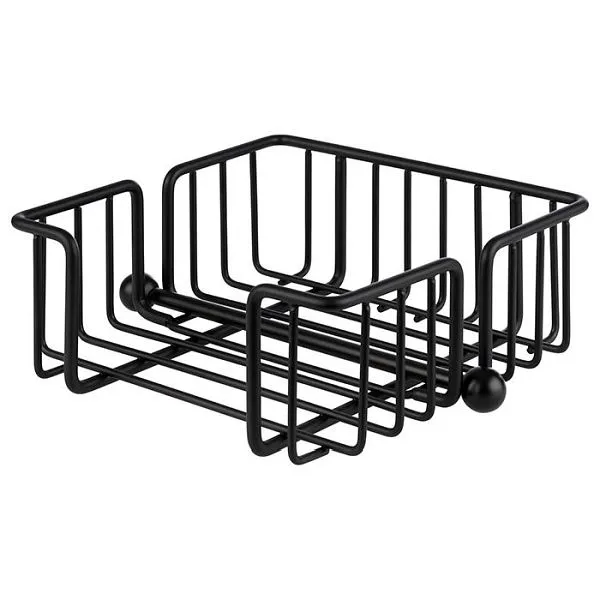 Portatovaglioli APS -URBAN- 19 x 19 cm altezza: 75 cm metallo nero per circa 50 tovaglioli compreso il peso 11770