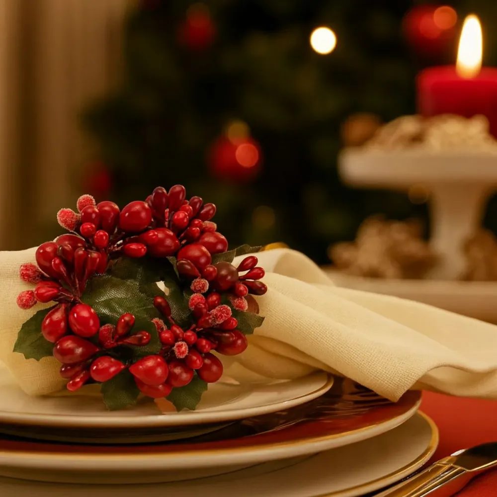 Portatovagliolo con bacche rosse Winter Collage di Villeroy & Boch