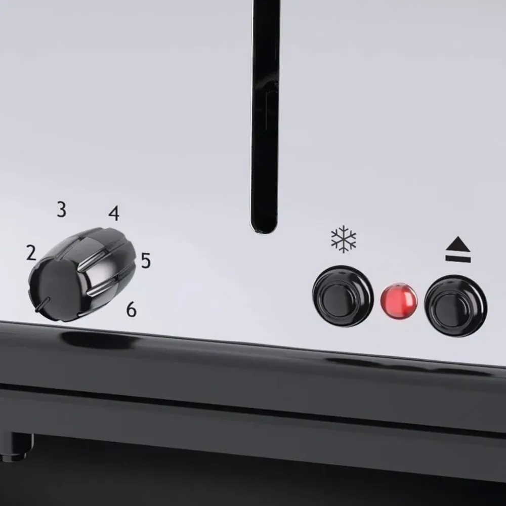 Tostapane 2 fessure lunghe acciaio inox Russell Hobbs Set da 5 Pezzi
