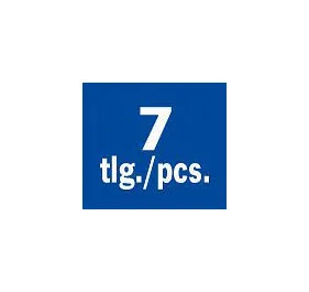 Set punte Projahn 1/4" L25 mm TX con foro T10 - T40 7 pezzi 2758