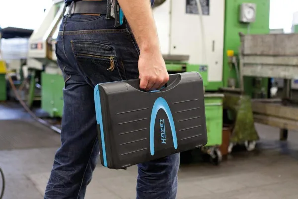 Cassetta degli attrezzi Hazet per sistema di inserimento di sicurezza contemporaneo design bicolore HAZET blu / nero Adatt...