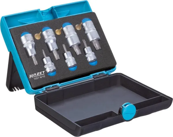 Cassetta degli attrezzi Hazet per sistema di inserimento di sicurezza contemporaneo design bicolore HAZET blu / nero Adatt...