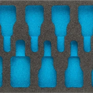 Inserto morbida schiuma Hazet 2 componenti per 163-271/9 992/9 dimensioni/lunghezza: 172 mm x 114 mm Dimensione sistema or...