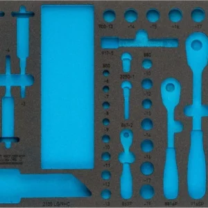 Inserto morbida schiuma Hazet 2 componenti per 163-329/100 Dimensioni/lunghezza: 519 mm x 342 mm Dimensioni del sistema or...