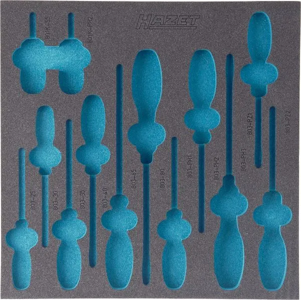 Inserto schiuma morbida Hazet 2 componenti per 163-100/13 dimensioni/lunghezza: 344 mm x 342 mm 163-100L