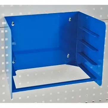 Supporto da parete ADB per cassetta degli attrezzi 4 scomparti dimensioni: 343x270x270 (LxAxP) colore: blu RAL 5015 87120