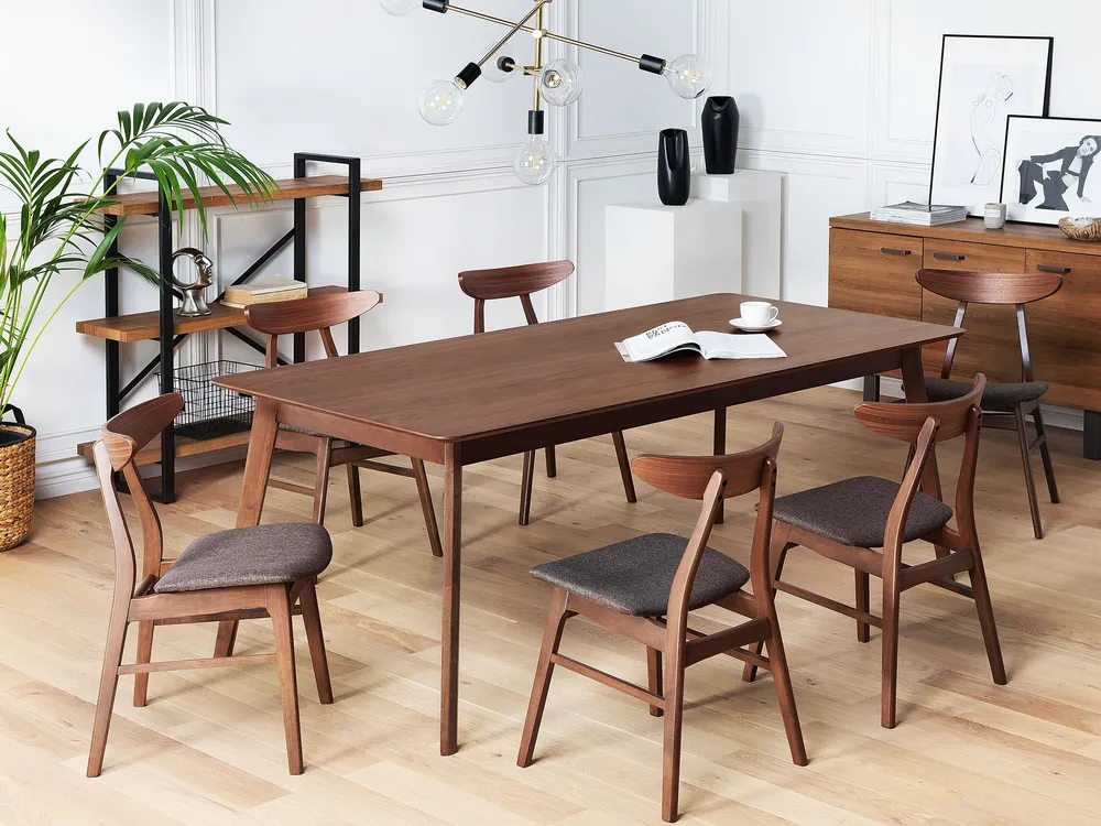 Centrotavola Decorativo Tavolo da pranzo legno cupo 200 x 100 cm MADOX