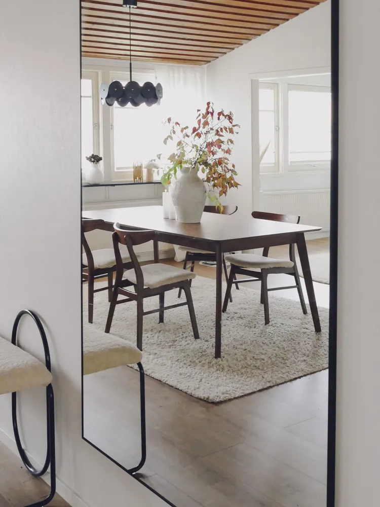 Centrotavola Decorativo Tavolo da pranzo legno cupo 200 x 100 cm MADOX