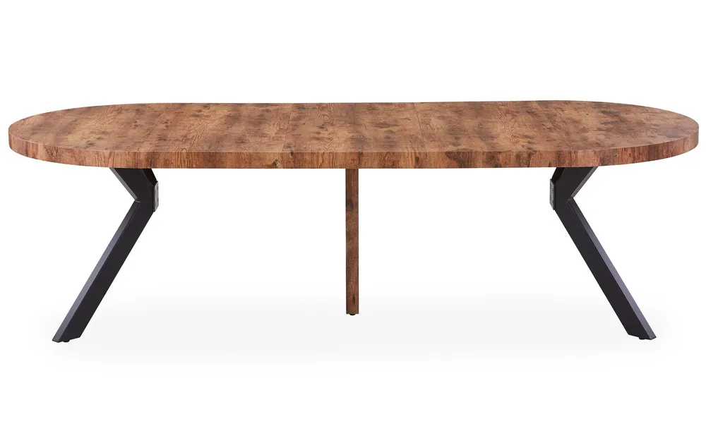 Centrotavola Decorativo Tavolo rotondo espandibile Myriade nero e noce