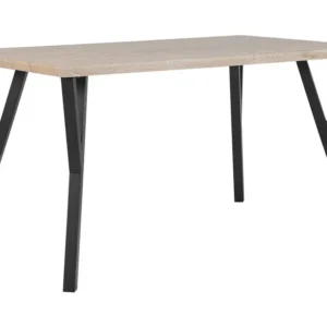 Certificato CE Tavolo da pranzo legno e nero 140 x 80 cm BRAVO