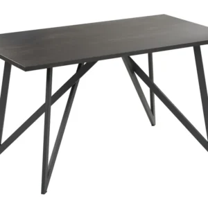 Certificato CE Tavolo da pranzo nero 140 x 80 ANNIKA