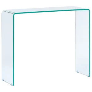 Glass Console Table Transparent KENDALL