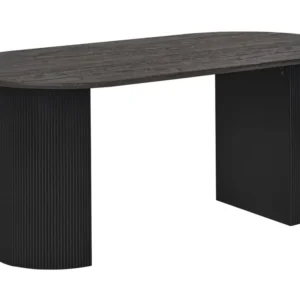 Portabottiglie Elegante Tavolo da pranzo nero 180 x 90 cm SAVORY