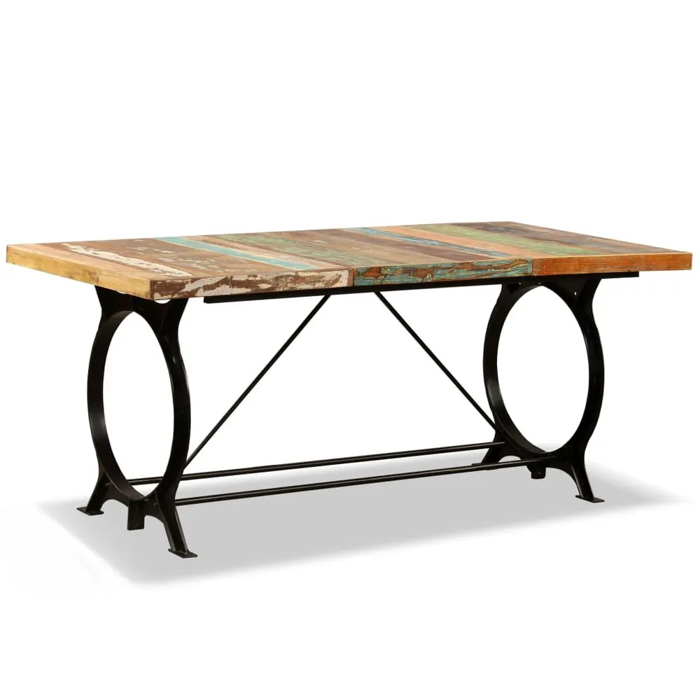 Premium Tavolo da Pranzo Legno Massello di Recupero 180 cm