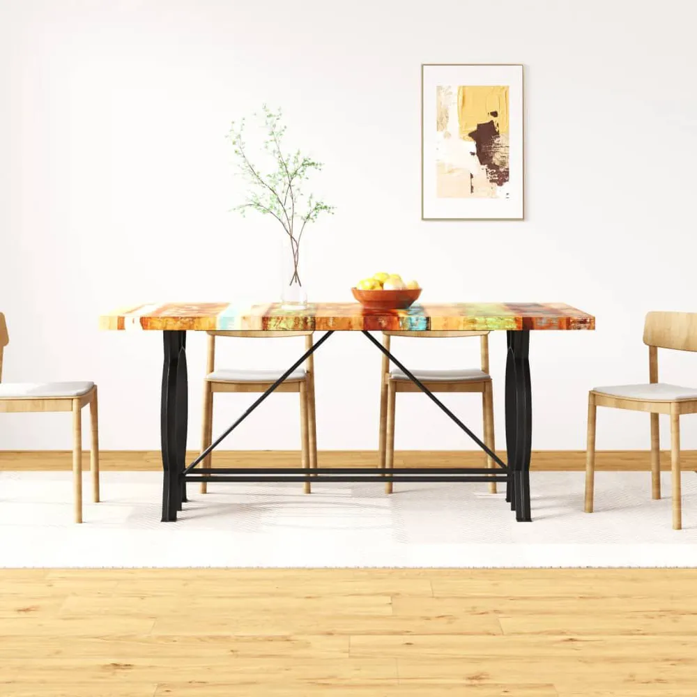 Premium Tavolo da Pranzo Legno Massello di Recupero 180 cm