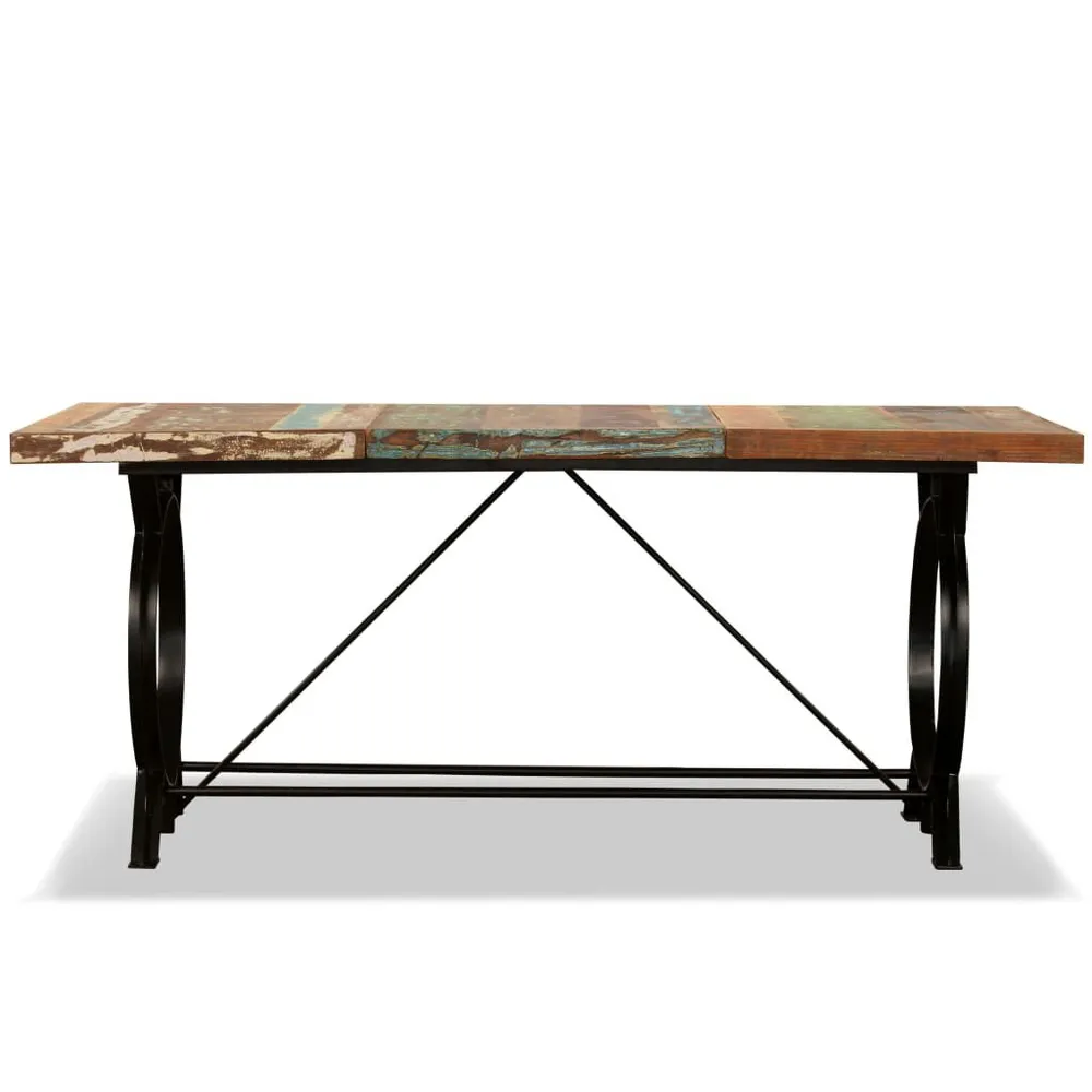 Premium Tavolo da Pranzo Legno Massello di Recupero 180 cm