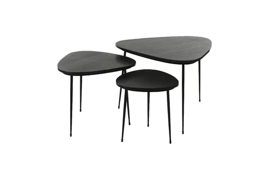 Serie di 3 Axio tavolini marmo Pomax - 74cm Senza Piombo