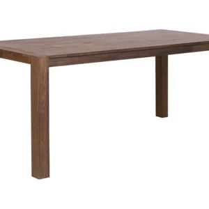 Set di Piatti Tavolo legno marrone nero 180 x 85 cm NATURA