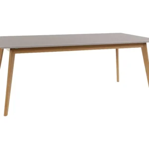 Set di Piatti Vista | Tavolo da pranzo 200 cm grigio/rovere