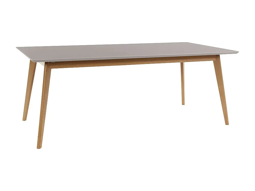 Set di Piatti Vista | Tavolo da pranzo 200 cm grigio/rovere