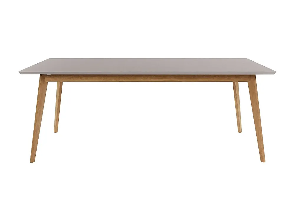 Set di Piatti Vista | Tavolo da pranzo 200 cm grigio/rovere