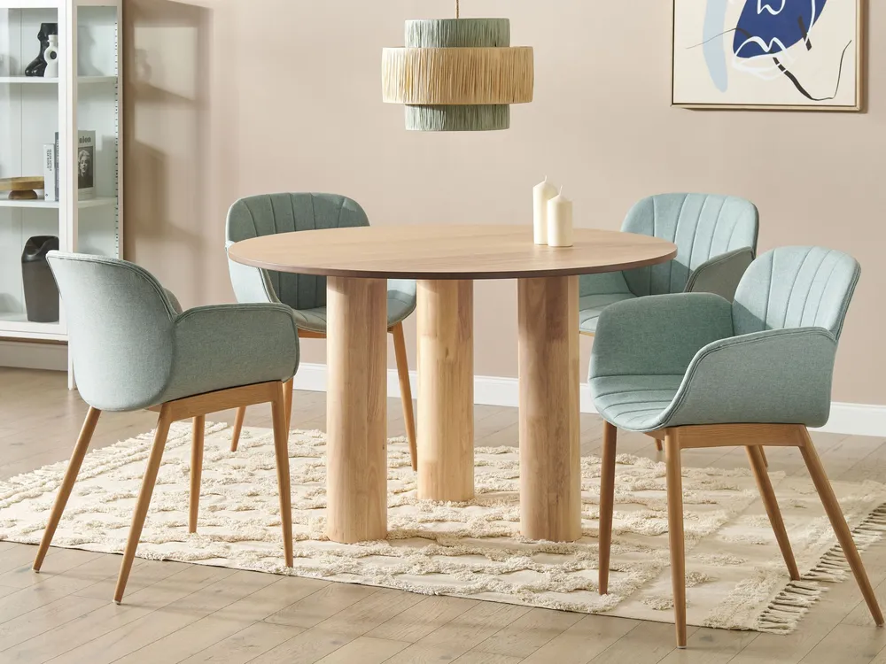 Sottobicchieri Tavolo da pranzo legno limpido ⌀ 120 cm ORIN