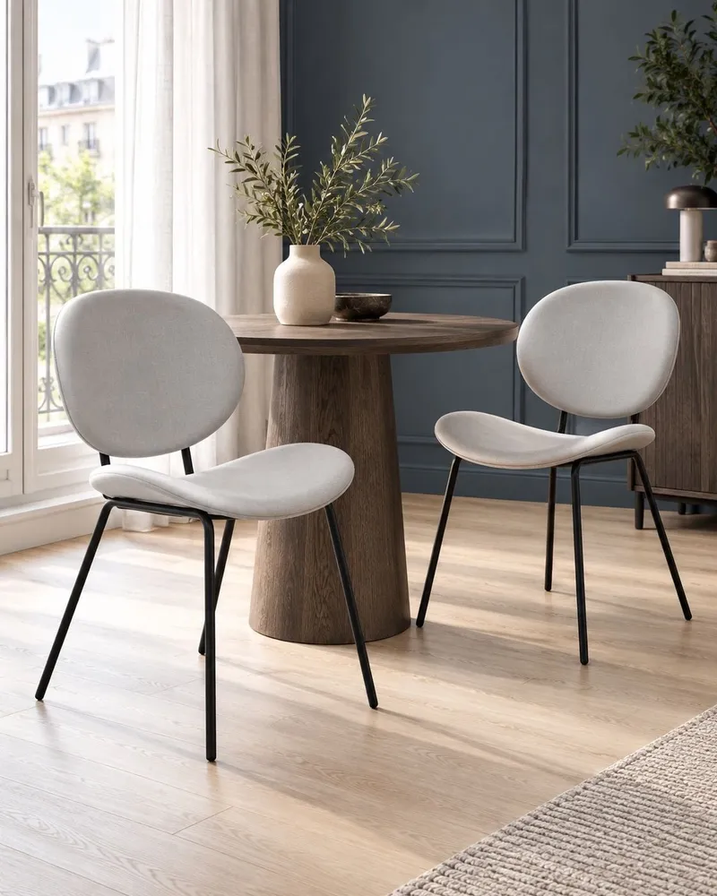 Sottobicchieri Tavolo da pranzo legno limpido ⌀ 120 cm ORIN