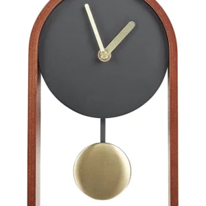 Table Clock Nero notte BLATTEN con 12 Pezzi